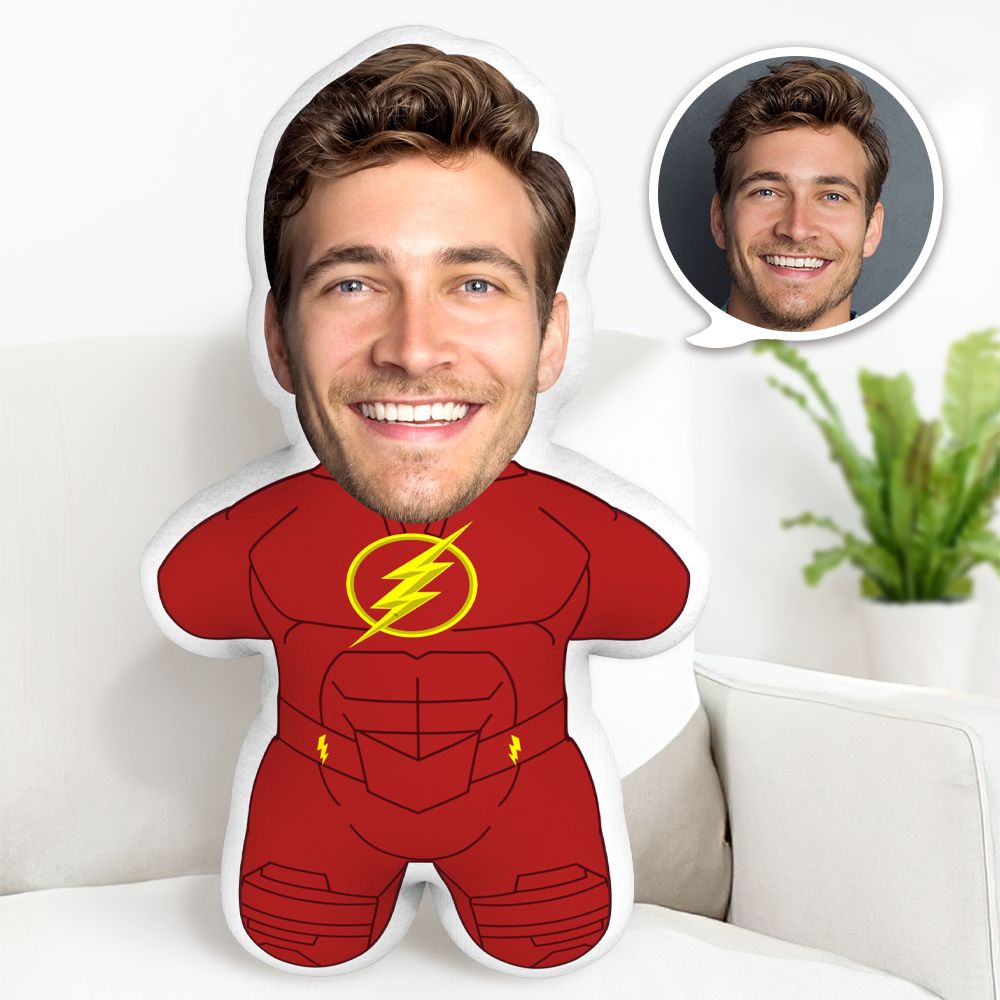 Pillow Face Custom Face Pillow Barry Allen Minime Personalised Photo Minime Pillow Gifts