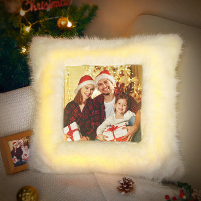 Personalized Photo LED Pillow Special Light Cushion Christmas Day Gift - mysiliconefoodbag