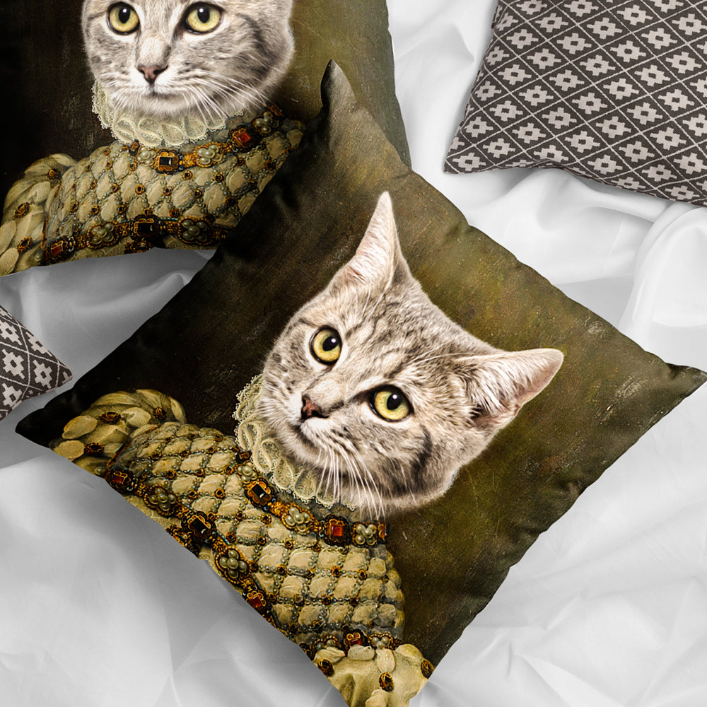 Custom Photo Cowboy Throw Pillow for Pets