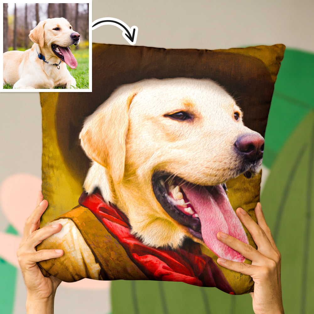 Custom Photo Princess Throw Pillow for Pets