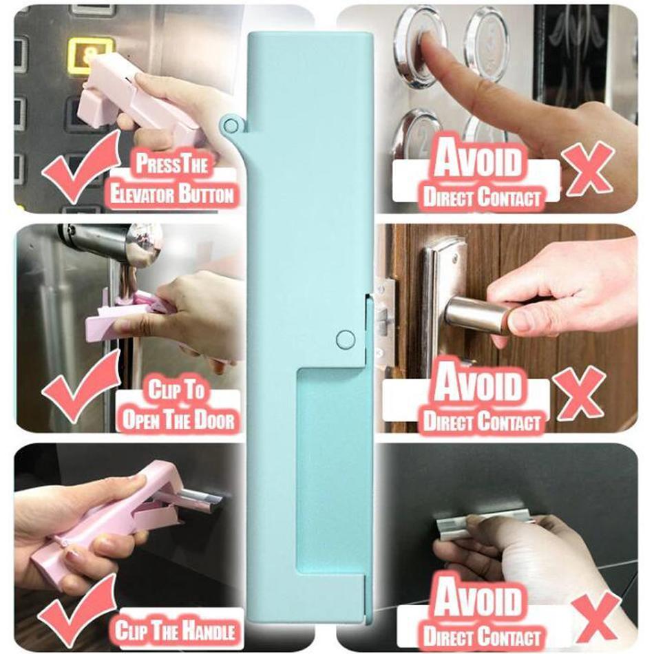 Zero Contact Tool Elevator Press Stick Reusable Popular Alcohol Disinfection Door Open Sticker Door Handle self & family Protection Equipment