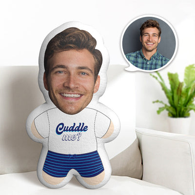 Custom Face Minime Teddy Pillow Cuddle Me Boy Personalized Photo Minime Doll