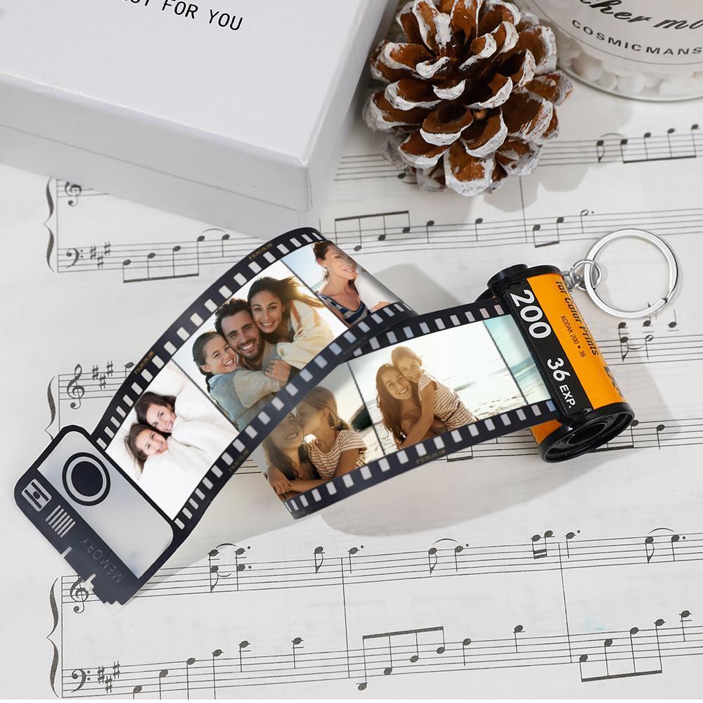 Custom Colorful Camera Roll Keyring Christmas Gifts- Lover