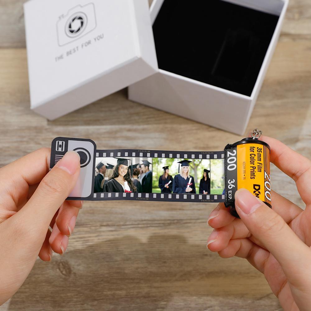 Graduation Gift Custom Colorful Camera Roll Keyring