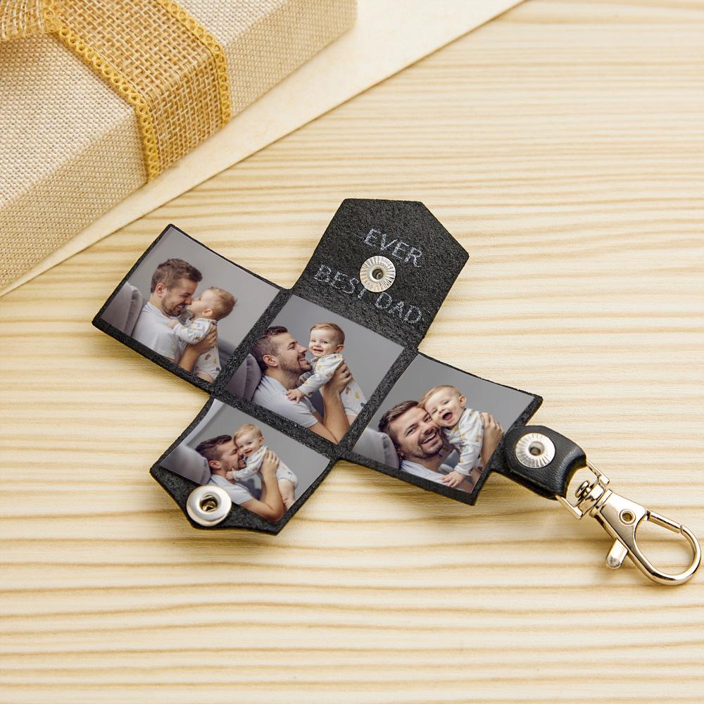 Custom Photo Engraved Keychain Creative Envelope Gifts