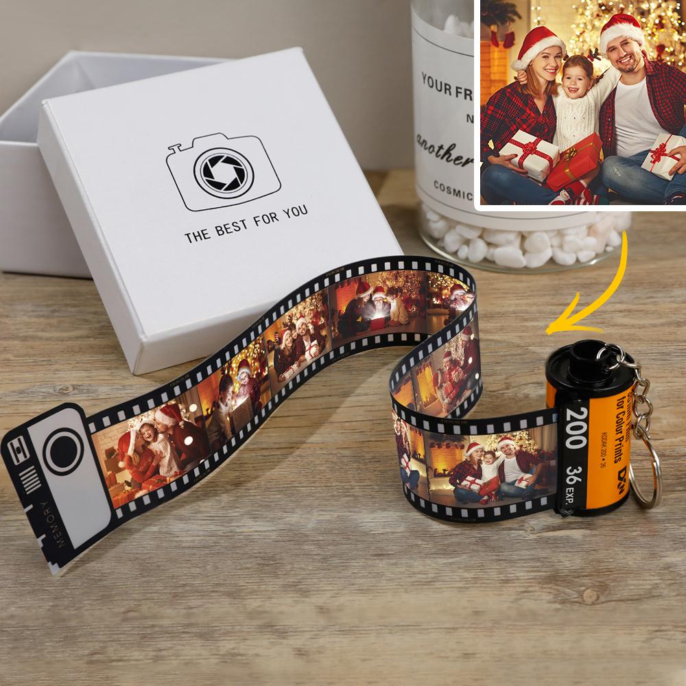 Custom Colorful Camera Roll Keyring - Family