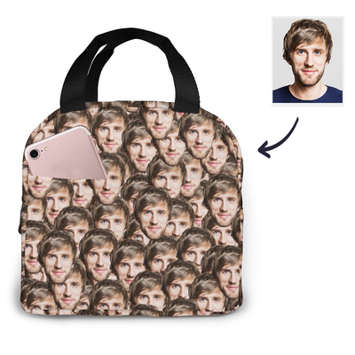 custom lunch bag with face