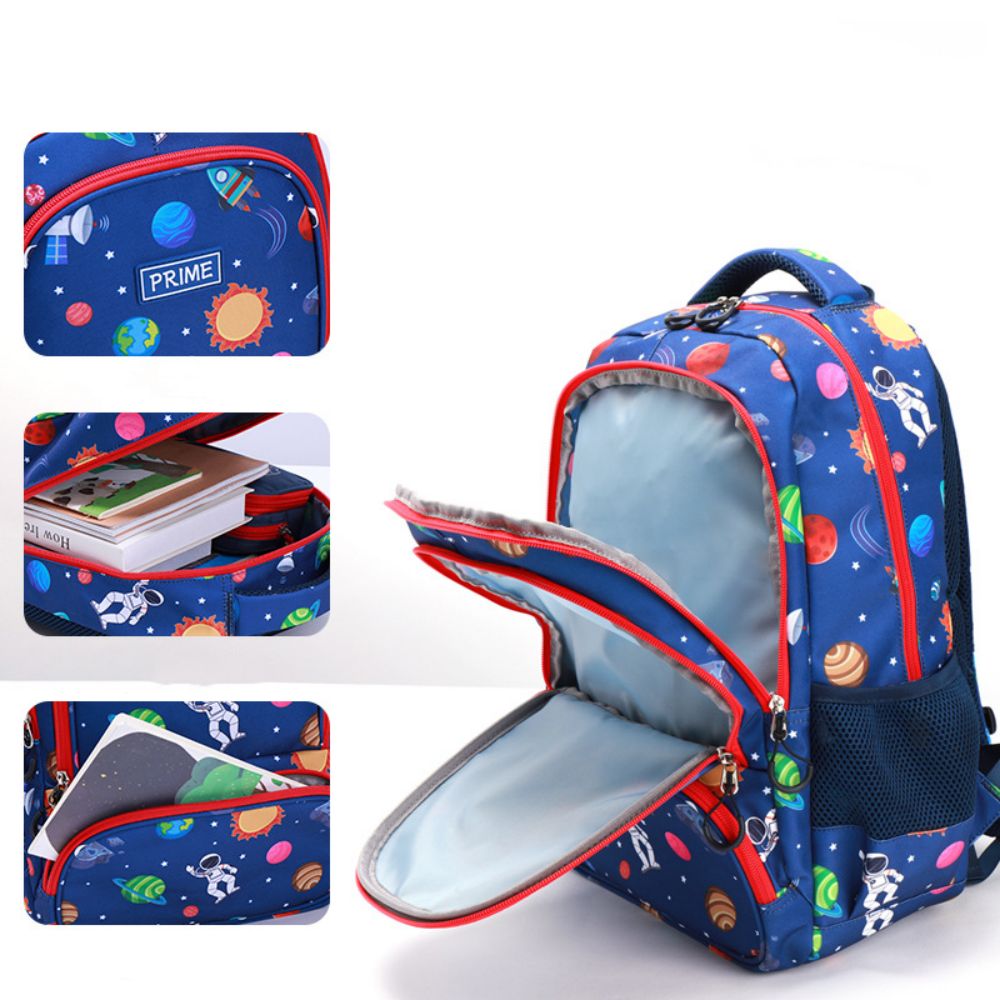 Rainbow School Backpack Astronaut Kids Bookbag Preschool Kindergarten School Bag for Boys Girls