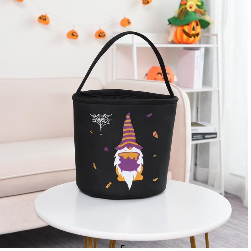 Halloween Collapsible Multifunctional Bucket Trick or Treat Bucket Bag