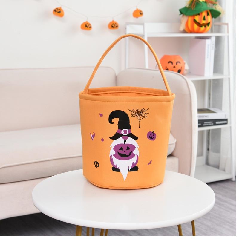 Trick or Treat Bucket Halloween Basket Monogram Trick or Treat Halloween Bag