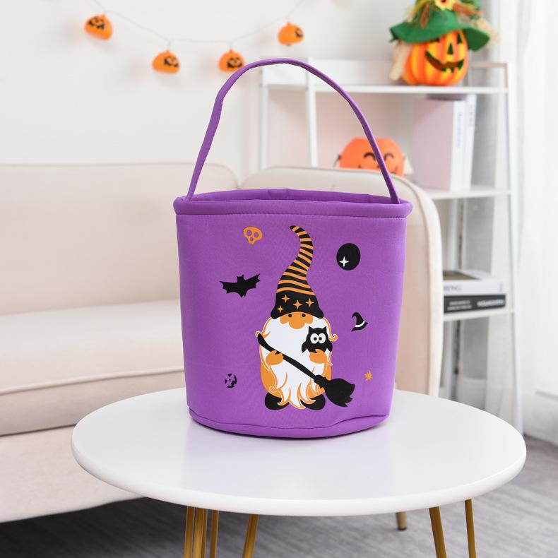 Halloween Collapsible Multifunctional Bucket Trick or Treat Bucket Bag