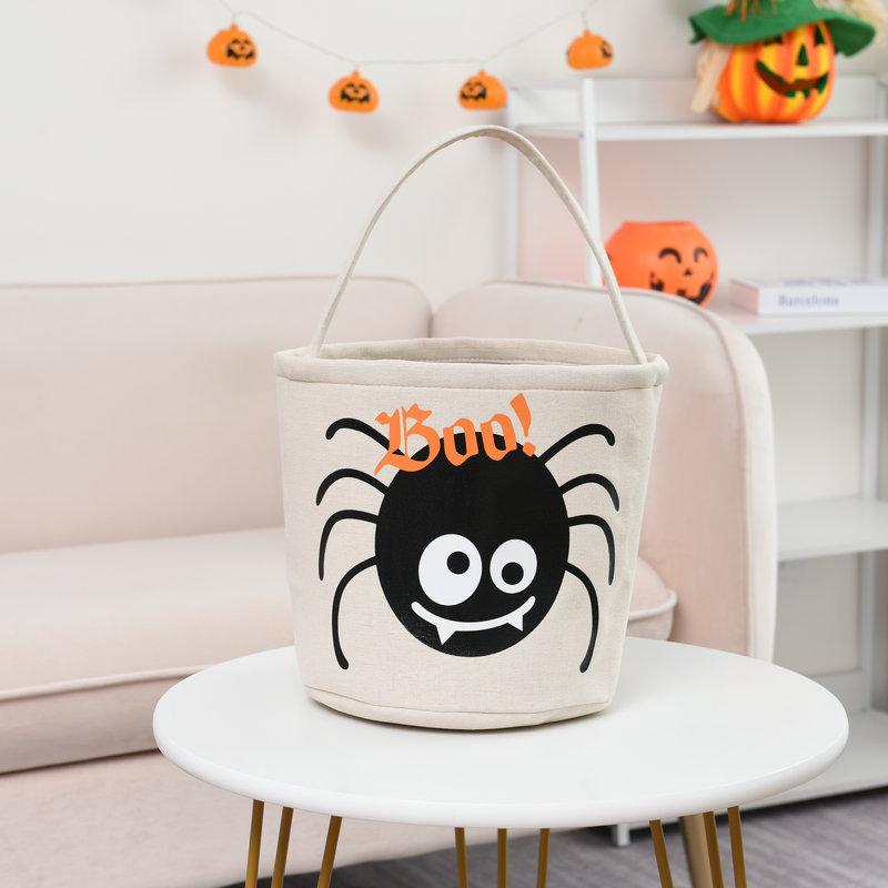 Halloween Collapsible Multifunctional Bucket Trick or Treat Bucket Bag