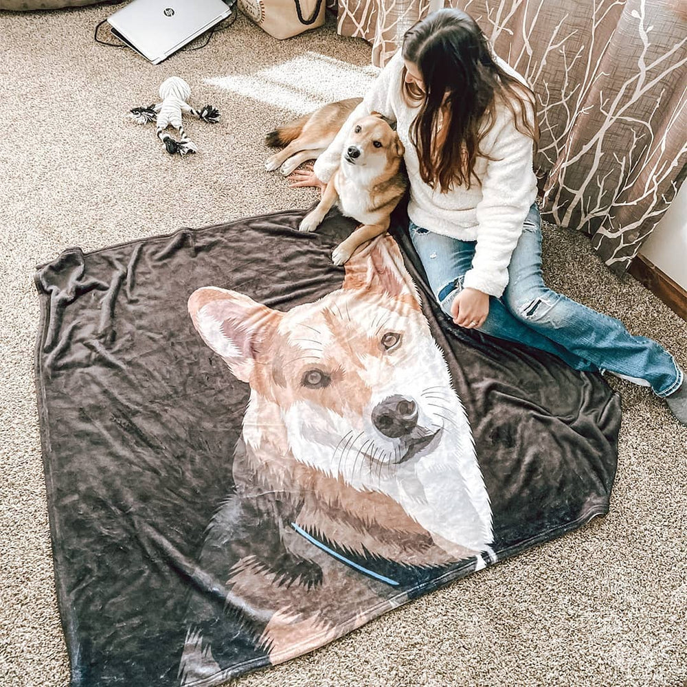 Dog Blanket Custom Dog Blanket Pet Blanket Custom Pet Blanket Printy Pets Pet Photo Blanket Dog Picture Blanket Gifts For Dog Lovers Pets Art Portrait Best Gift 2021 In Your Garden