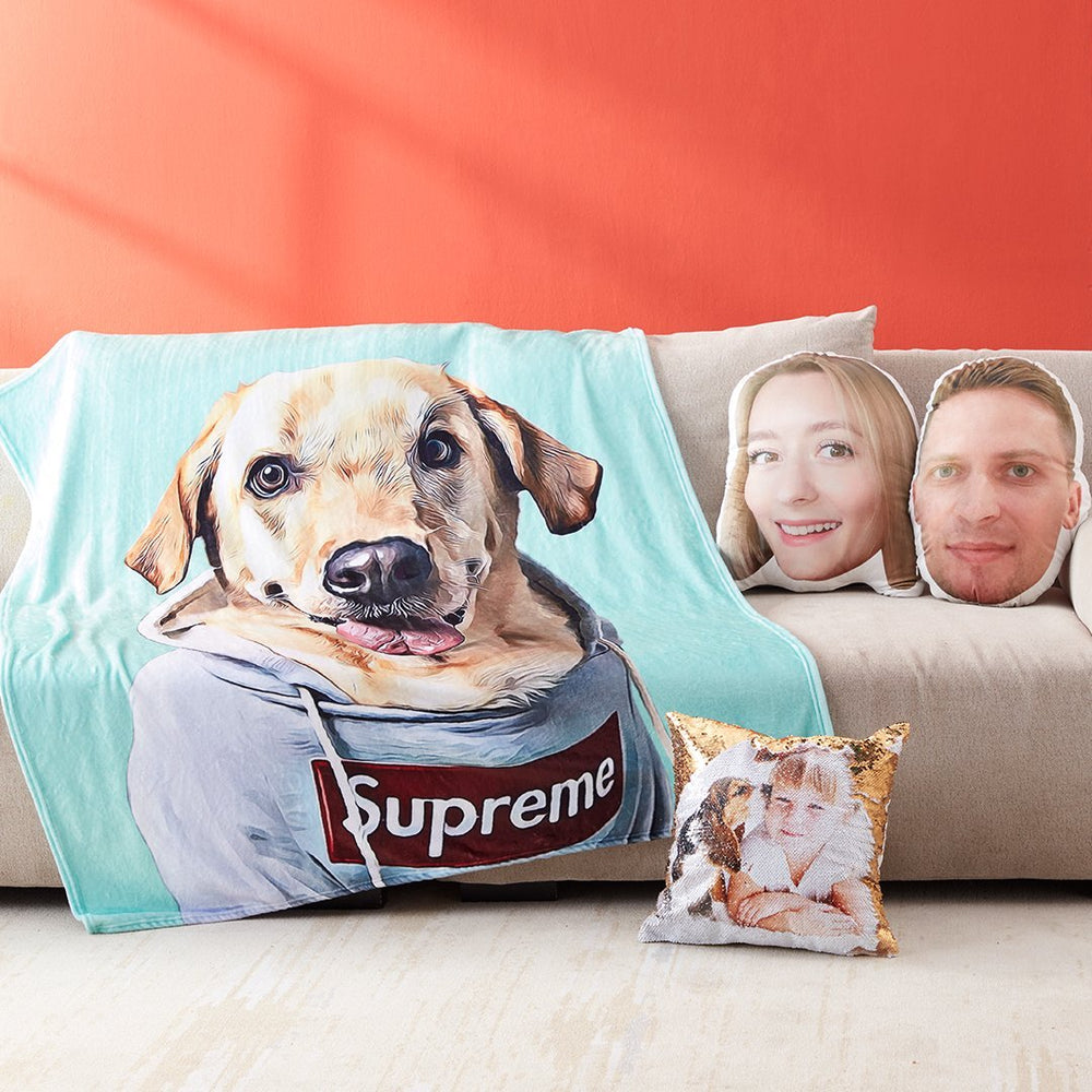 Dog Blanket Custom Dog Blanket Pet Blanket Custom Pet Blanket Printy Pets Pet Photo Blanket Dog Picture Blanket Gifts For Dog Lovers Pets Art Portrait Best Gift 2021 In Your Garden