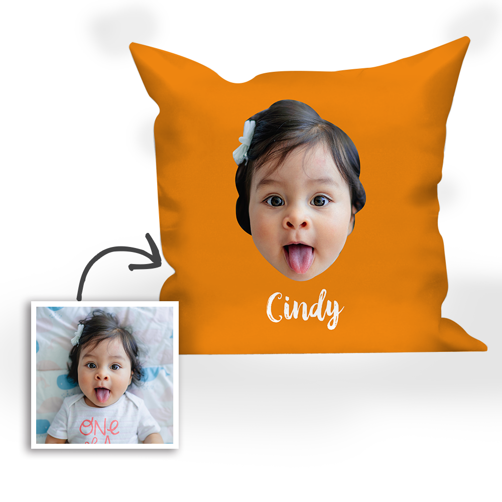 Multi-color Custom Engraved Baby Photo Pillow