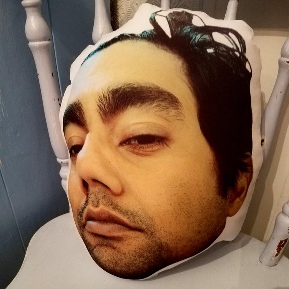 To My Dad Custom Photo Face Pillow 3D Portrait Pillow