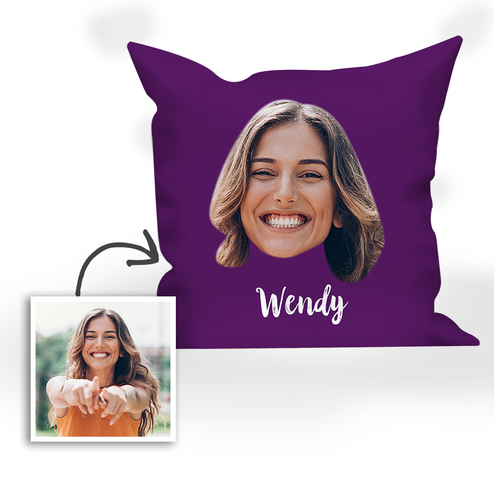 Gifts for Mom Custom Name Photo Pillow